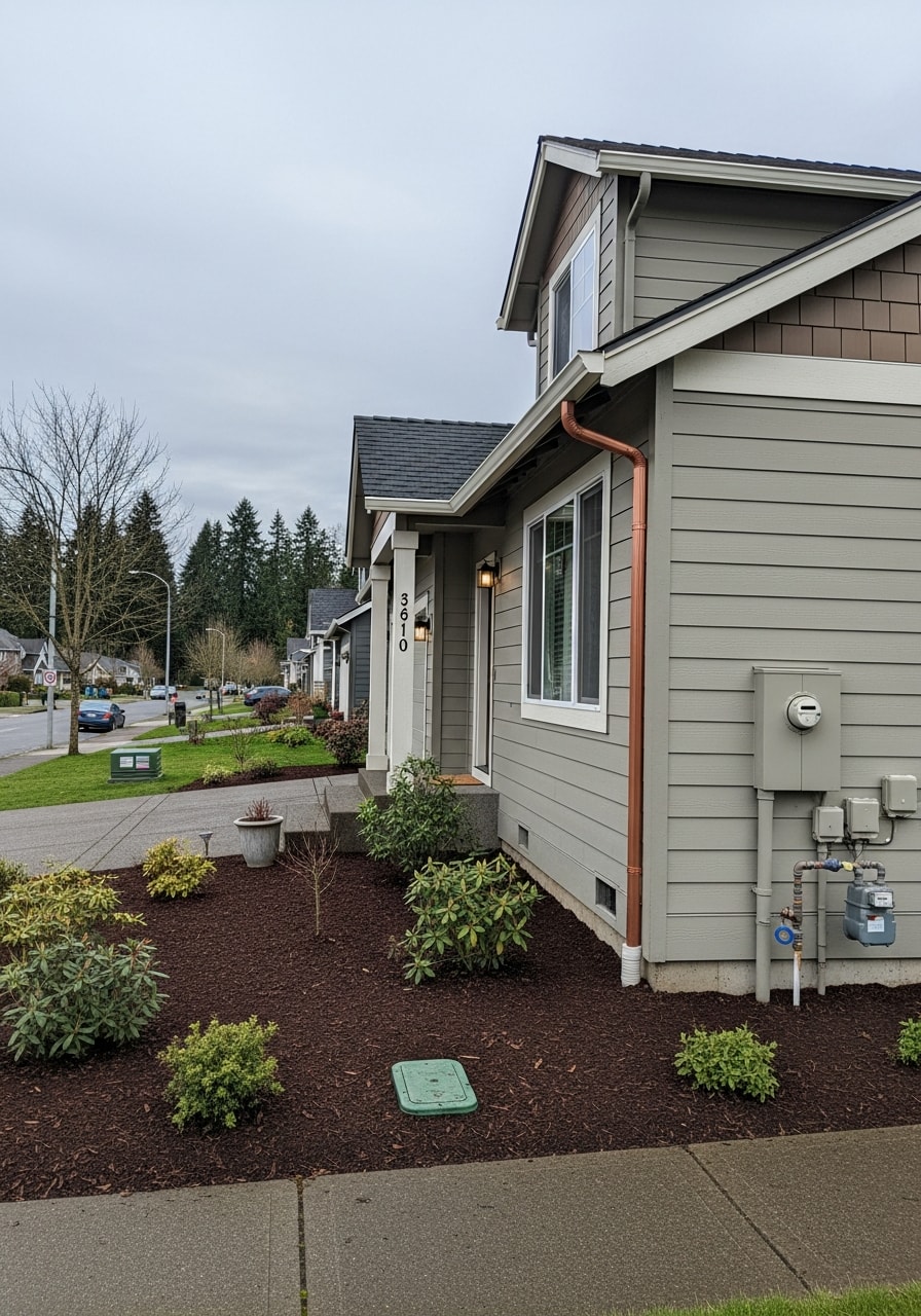 Tigard property detail showing finished work and attention to local building standards and neighborhood fit.